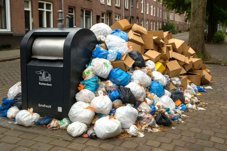 Staking bij AVR: drie dagen geen afvalophaling in Rotterdam