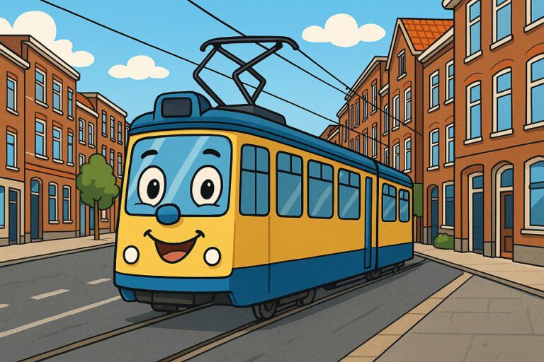 Huh? Rijdt hier een tram?