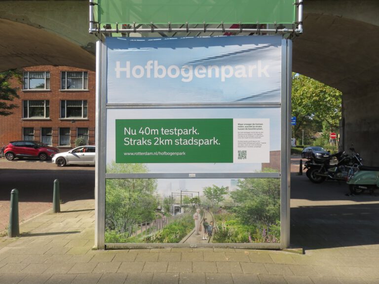 Aanleg Hofbogenpark loopt vertraging op