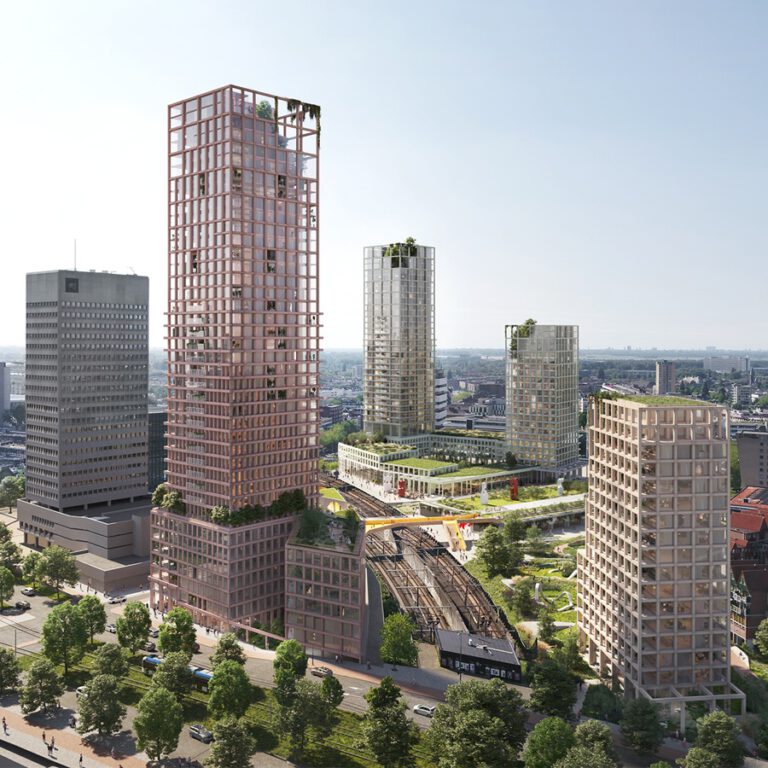 Vier nieuwe woontorens gepland bij Pompenburg